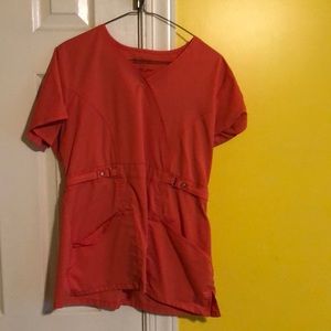 Cherokee Luxury pink scrub top. Like new